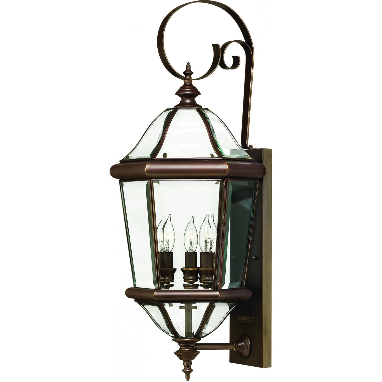 Hinkley Lighting Augusta Three Light 27-Inch Outdoor Wall Light - Copper Bronze - 2454CB