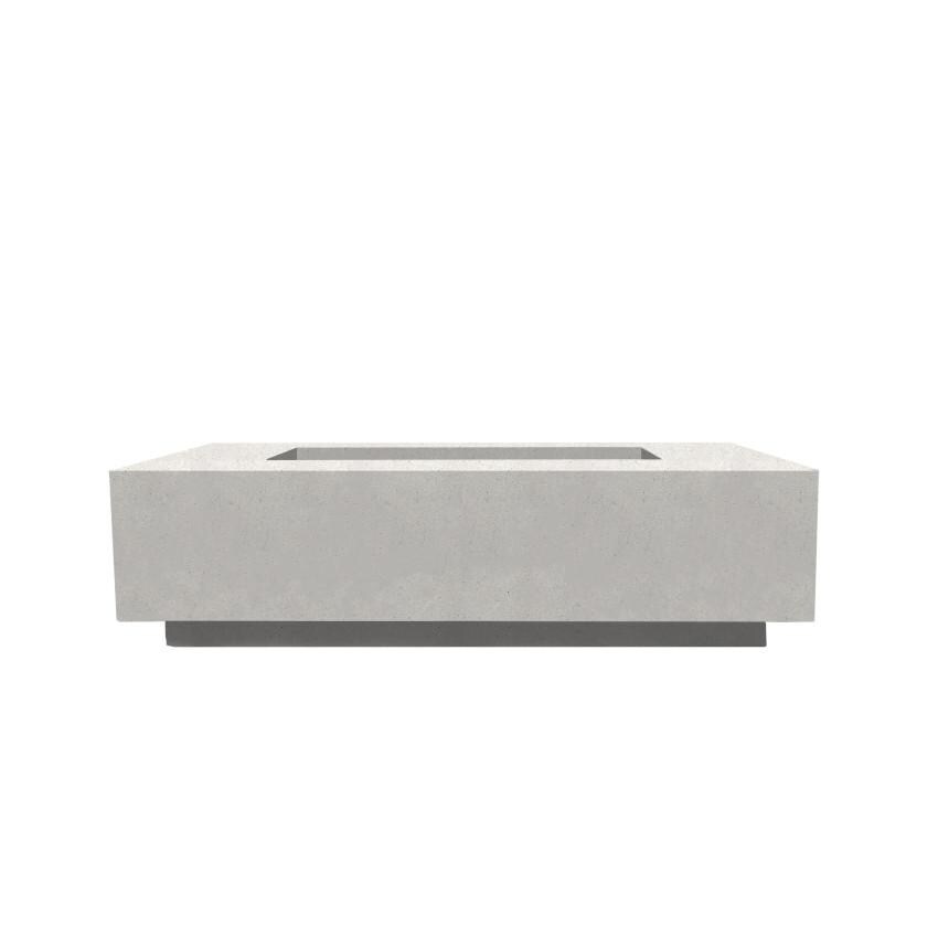 Prism Hardscapes Tavola 8 60-Inch Natural Gas Rectangular Fire Pit Table - Ultra White - PH-473-5NG image