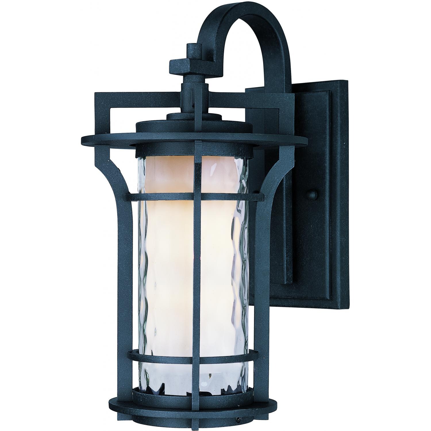 Maxim Oakville One Light 21-Inch Outdoor Wall Light - Black Oxide - 30486WGBO