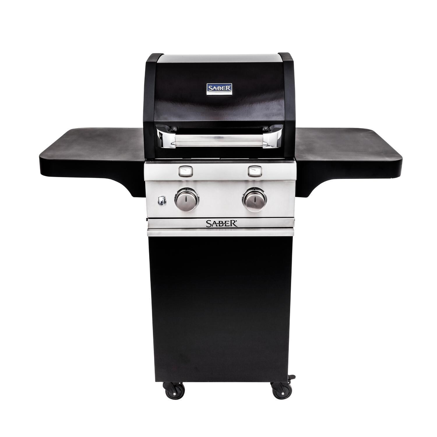 Saber Deluxe Black 330 20-Inch 2-Burner Infrared Propane Gas Grill - R33CC1017 image