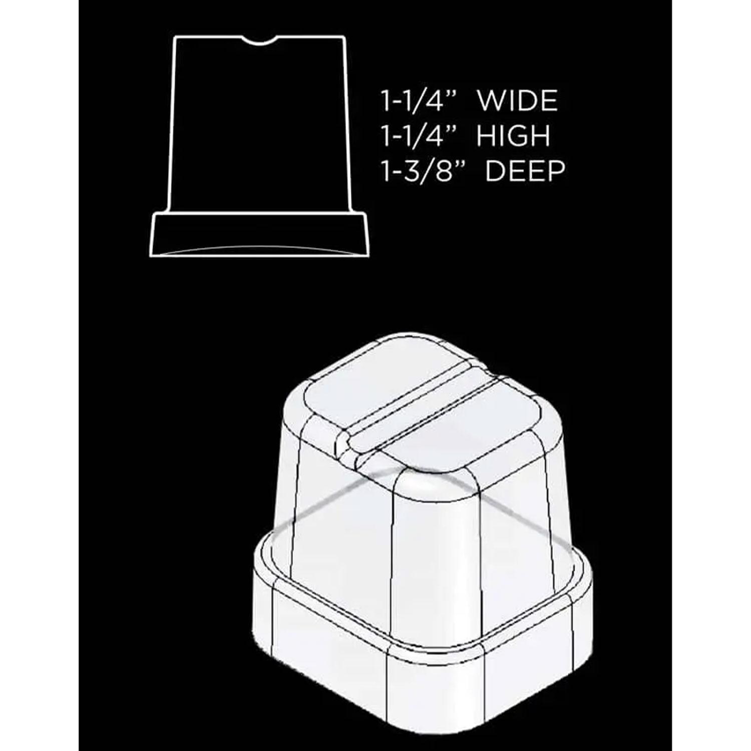 XO Appliance XOUIM1565S 15-Inch 27 Lbs. Outdoor Stainless Steel Fingerprint Resistant Ice Maker - Ice Size - Detail thumbnail