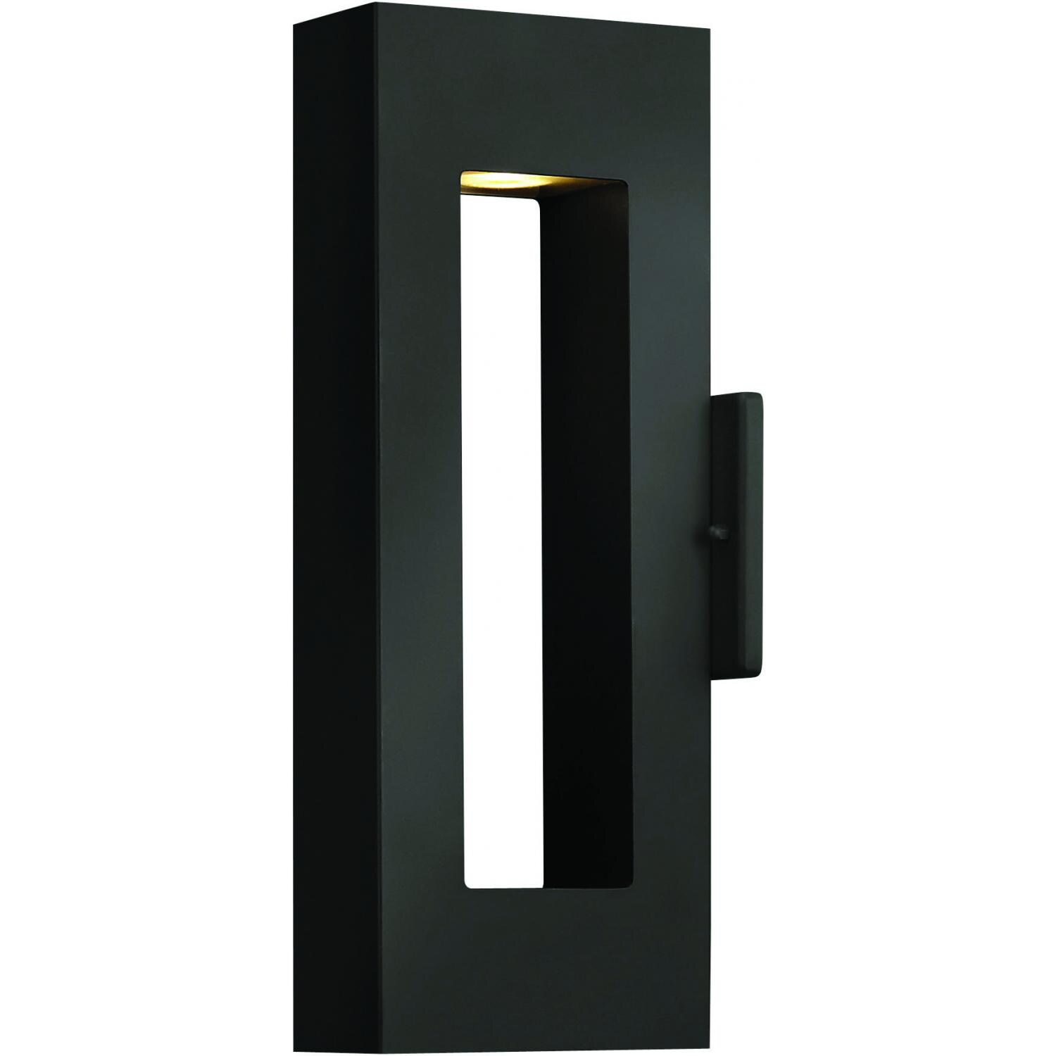 Hinkley Lighting Atlantis Two Light 16-Inch Dark Sky Outdoor Wall Light - Satin Black - 1640SK image