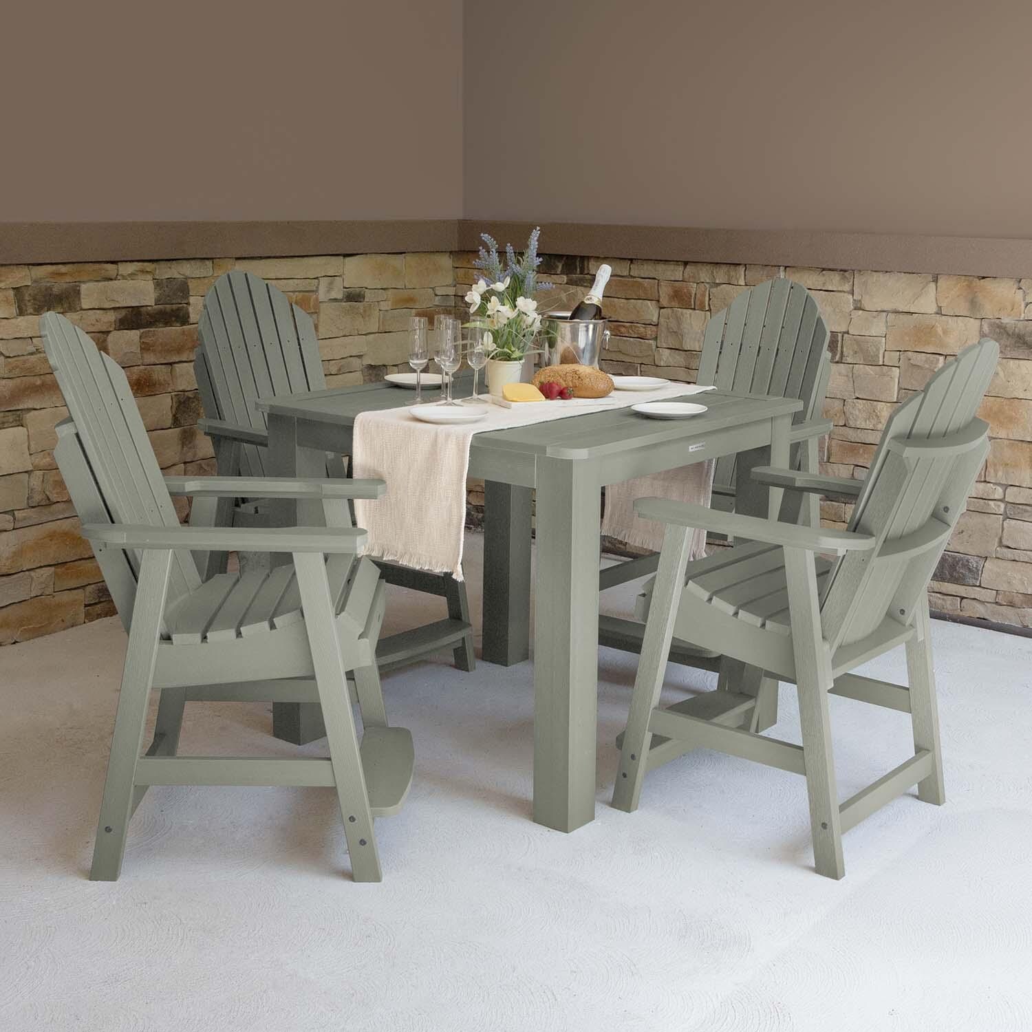 Dream Bay 5 Pc Square Counter-Height Dining Set in Eucalyptus by Lakeview Outdoor Designs - Lifestyle thumbnail