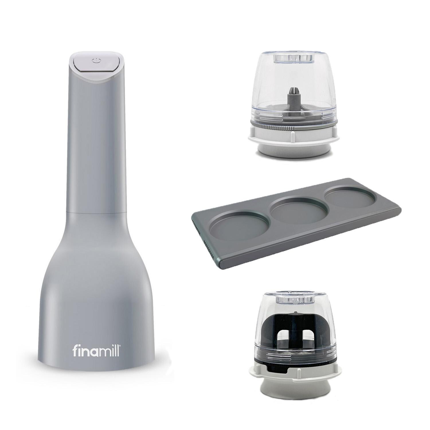 FinaMill Spice Grinder MAX Pack W/ 2 Trays, 3 MAX Pods & 3 Spice Pods - Stone - Included Accessories thumbnail