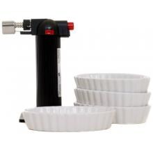 5 Piece Creme Brulee Set With Culinary Torch image