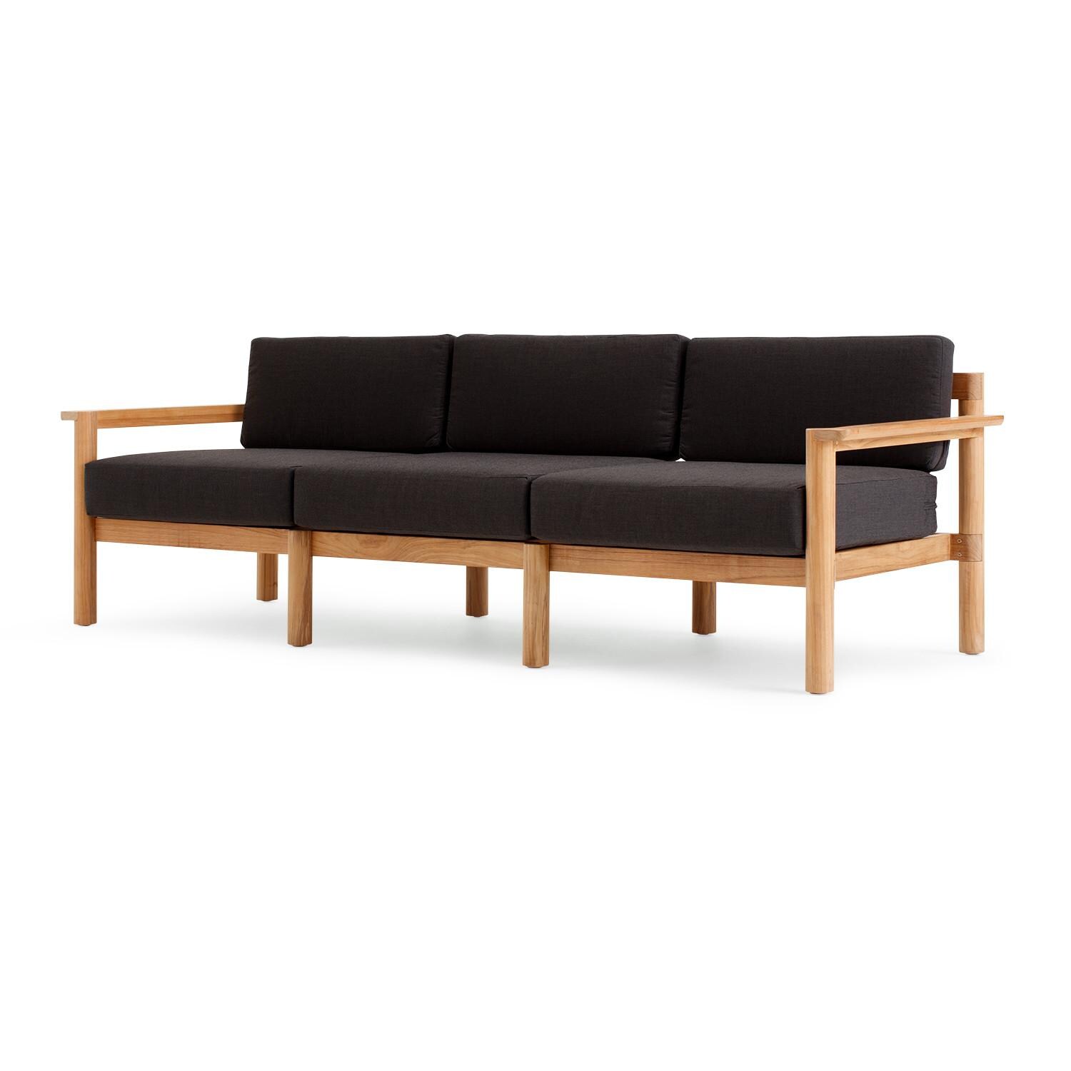 Neighbor HVN-SOFA-CO-2 Sofa W/ Teak Arms thumbnail