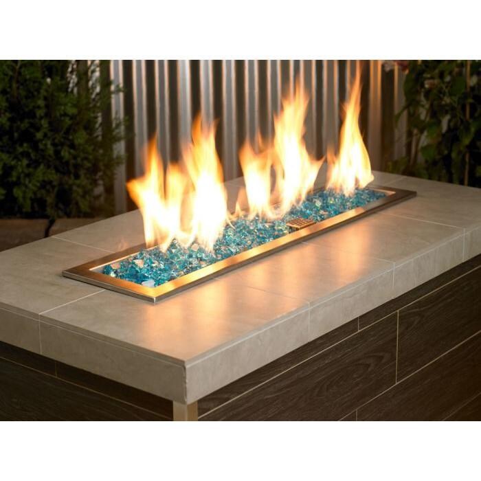BBQGuys Signature AFF-AZBLRF12-10-J 1/2-in Azuria Reflective Fire Glass - Lifestyle thumbnail