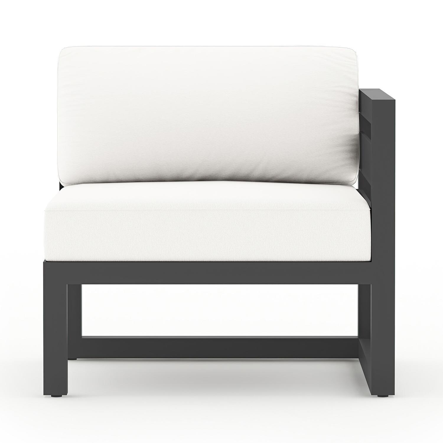 Misty Cove Aluminum Right Arm Section in Slate/Canvas Natural by Lakeview Outdoor Designs