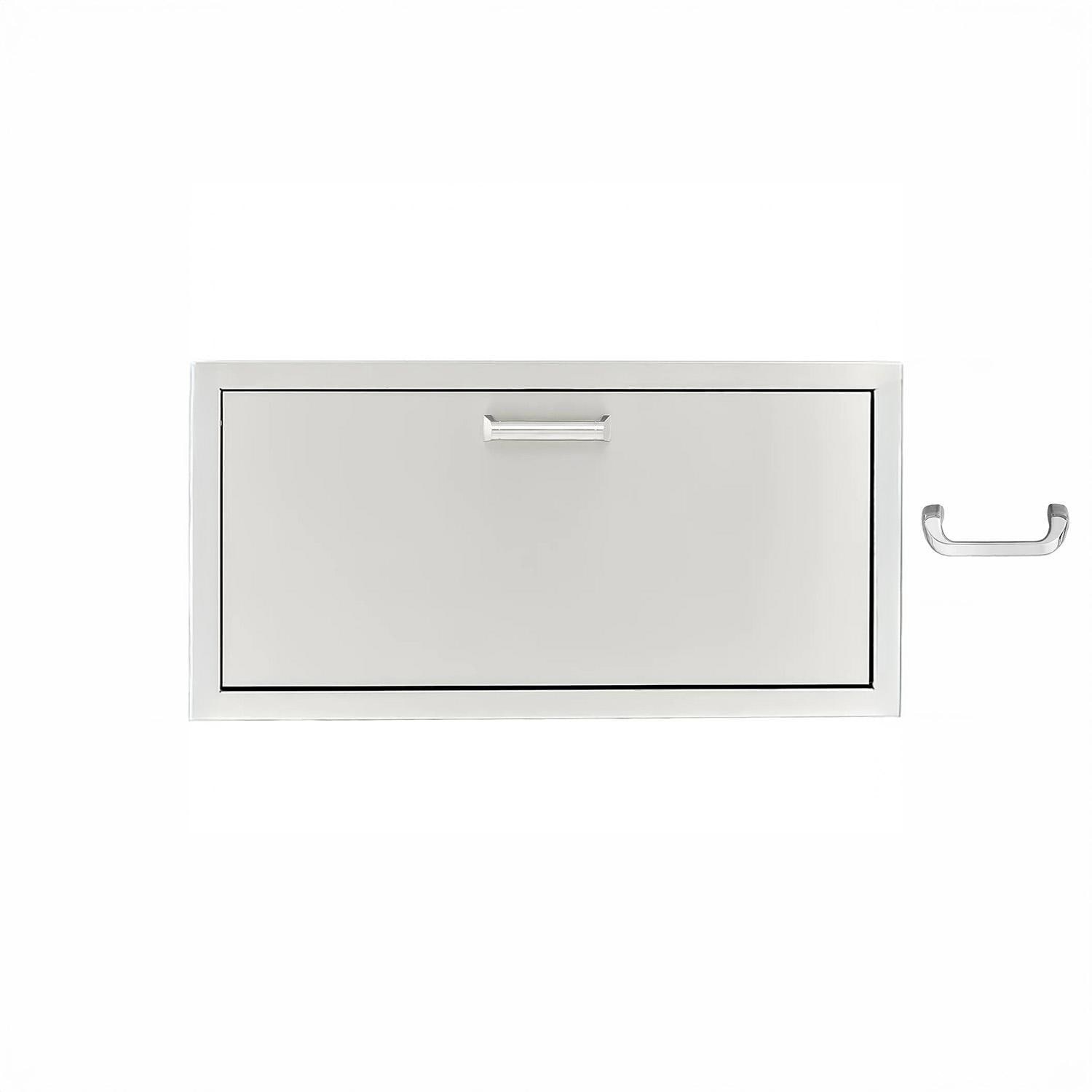 30-in Contempo/Traditional Stainless Steel Single Access Drawer by BBQGuys Signature - BBQ-DR3015