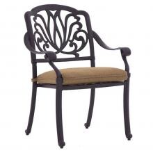 Darlee Elisabeth Cast Aluminum Patio Dining Chair W/ Cushion image