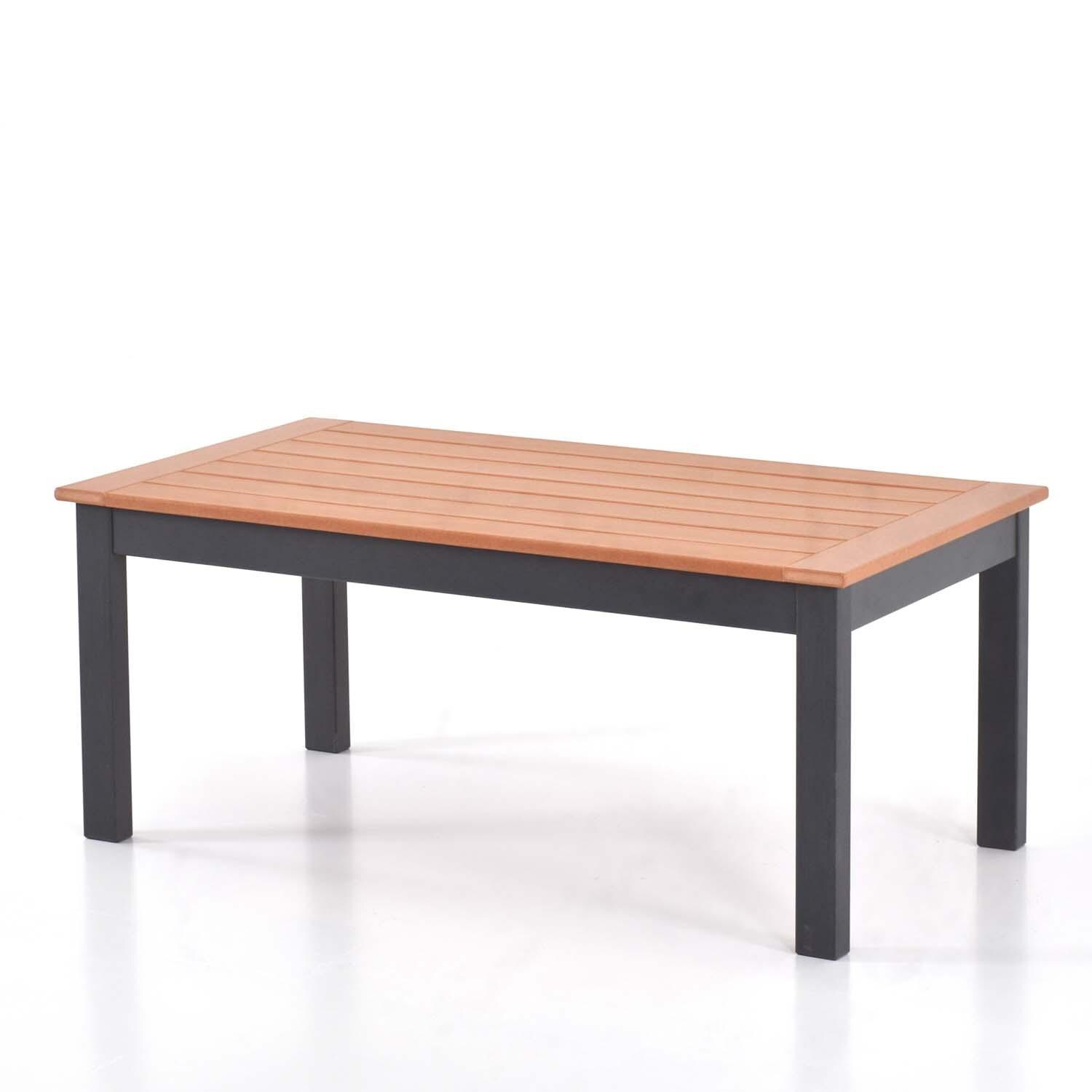 Sabine Landing 5 Pc Set Polyresin Seating Set By Lakeview Outdoor Designs - Coffee Table - White Background thumbnail