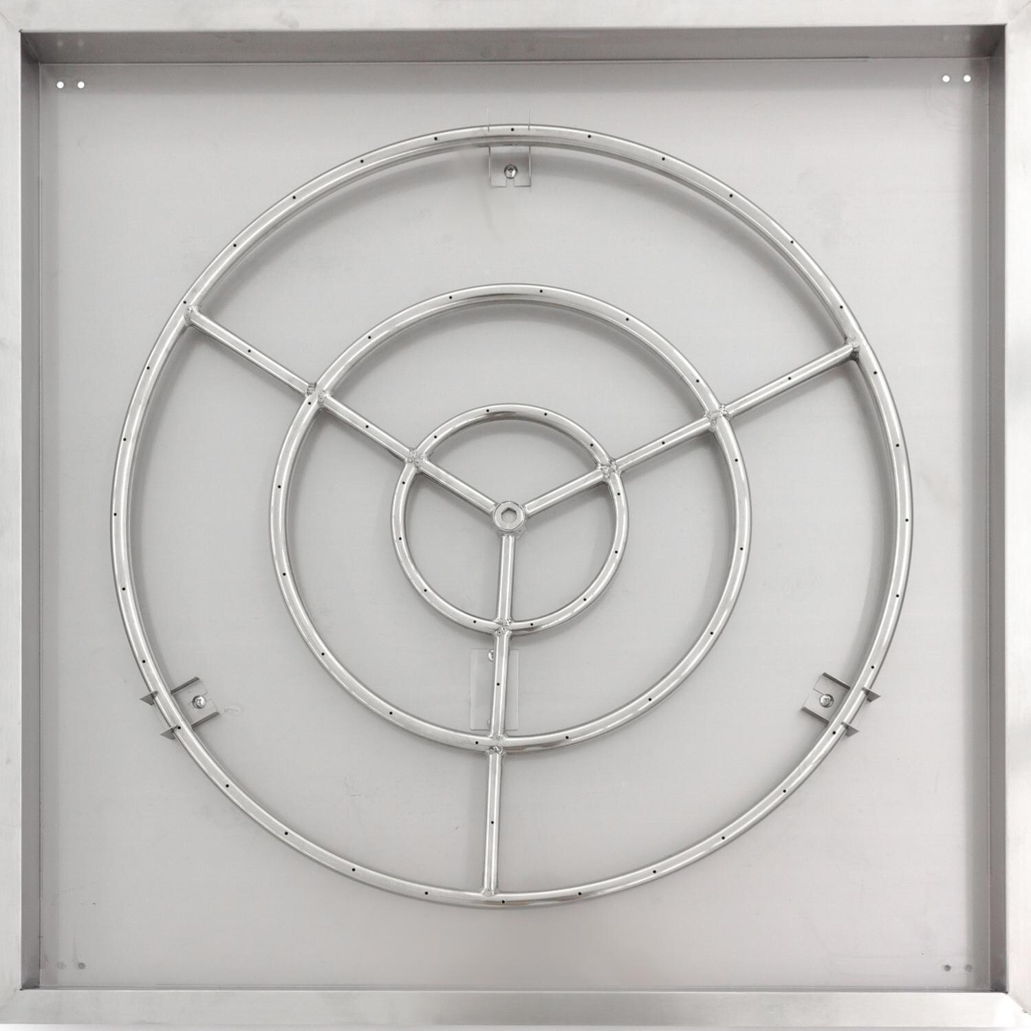 BBQGuys Signature Series 36-Inch Square Drop-In Pan With Ring Burner - Top View thumbnail