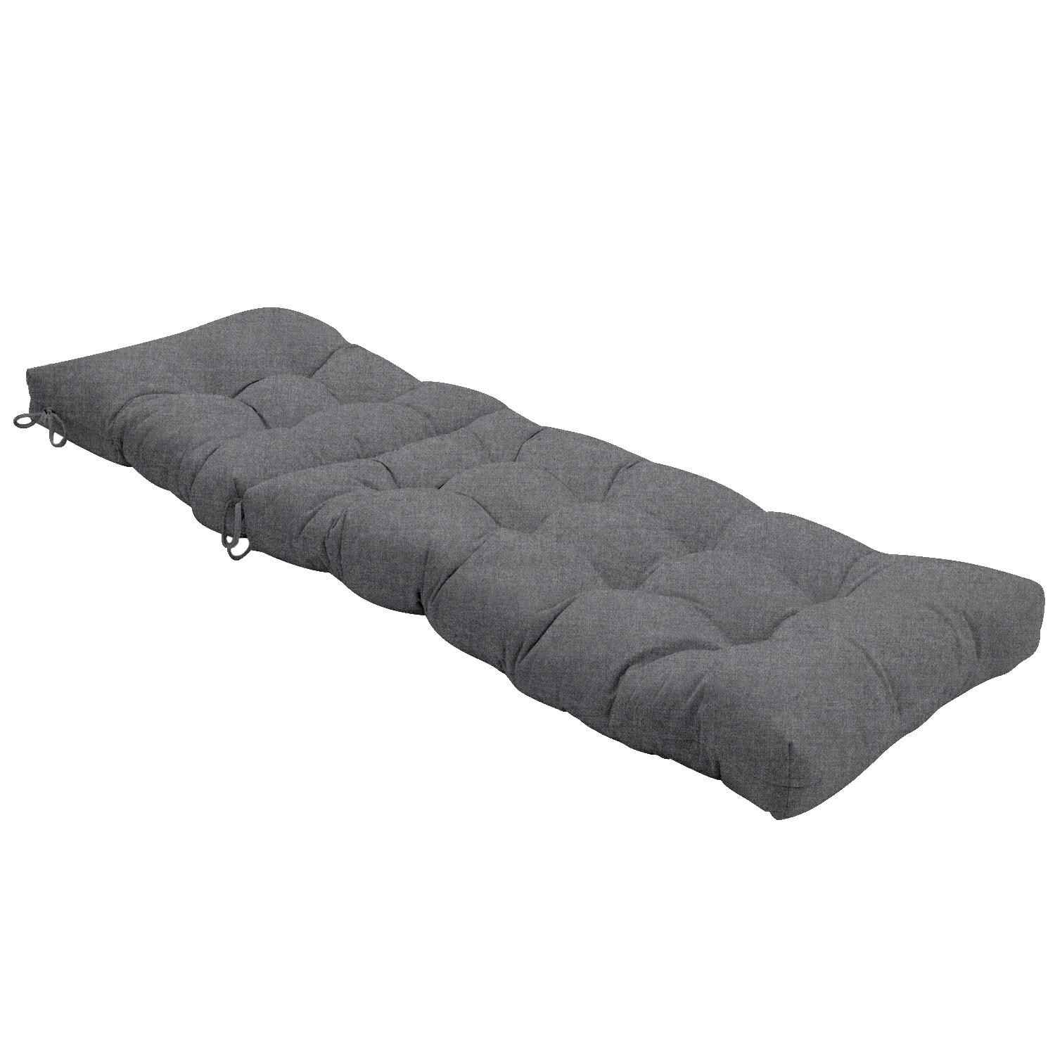 Sunbrella Cast Slate Extra Long Outdoor Replacement Chaise Lounge Cushion By UltimatePatio.com - Reclined View thumbnail