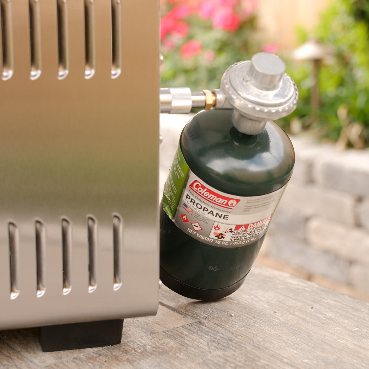 Camp Chef Italia Artisan Portable Pizza Oven - Shown With 1 lb. Propane Bottle (Not Included) thumbnail