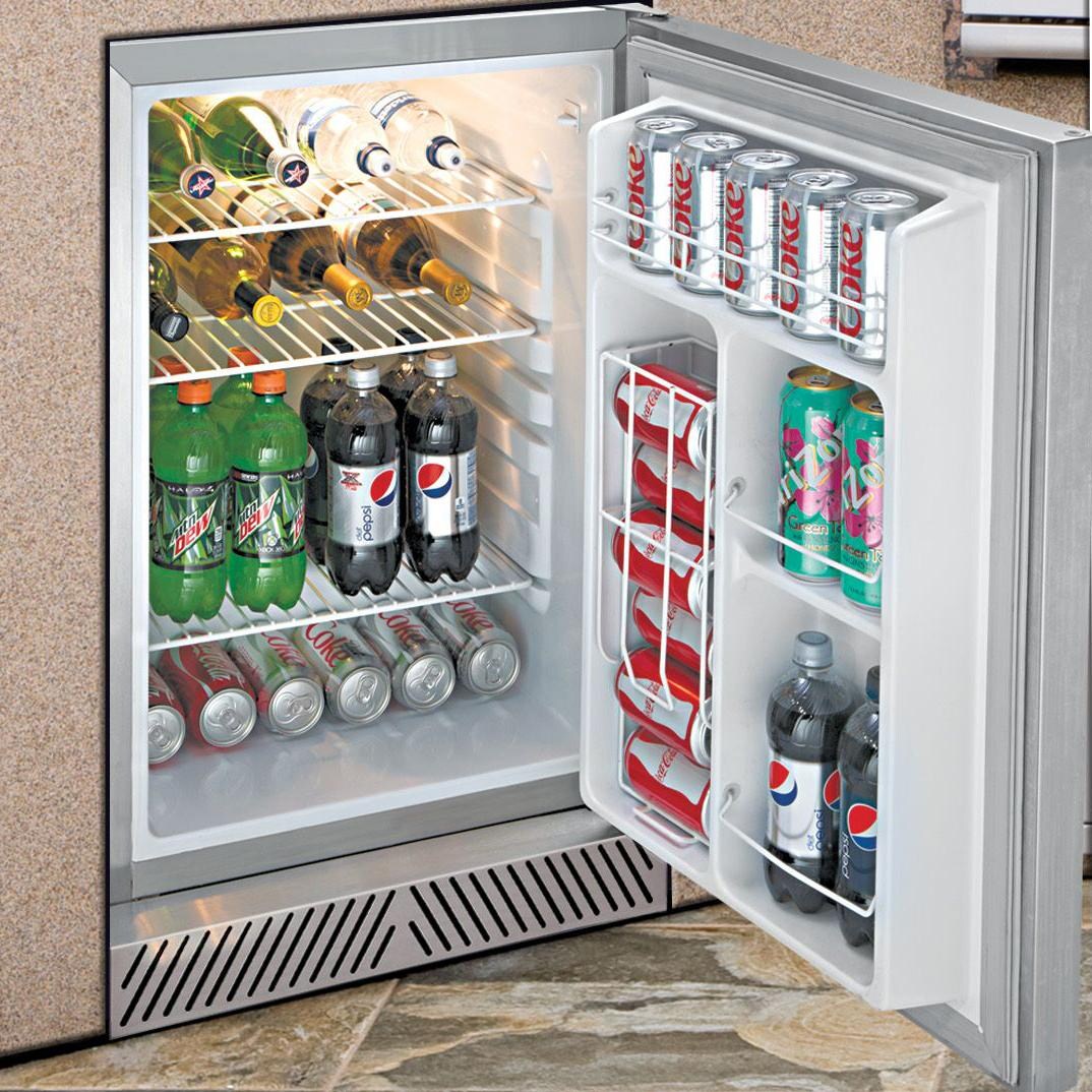 Delta Heat 20-Inch 4.1 Cu. Ft. Outdoor Rated Compact Refrigerator With Lock - Door Open thumbnail