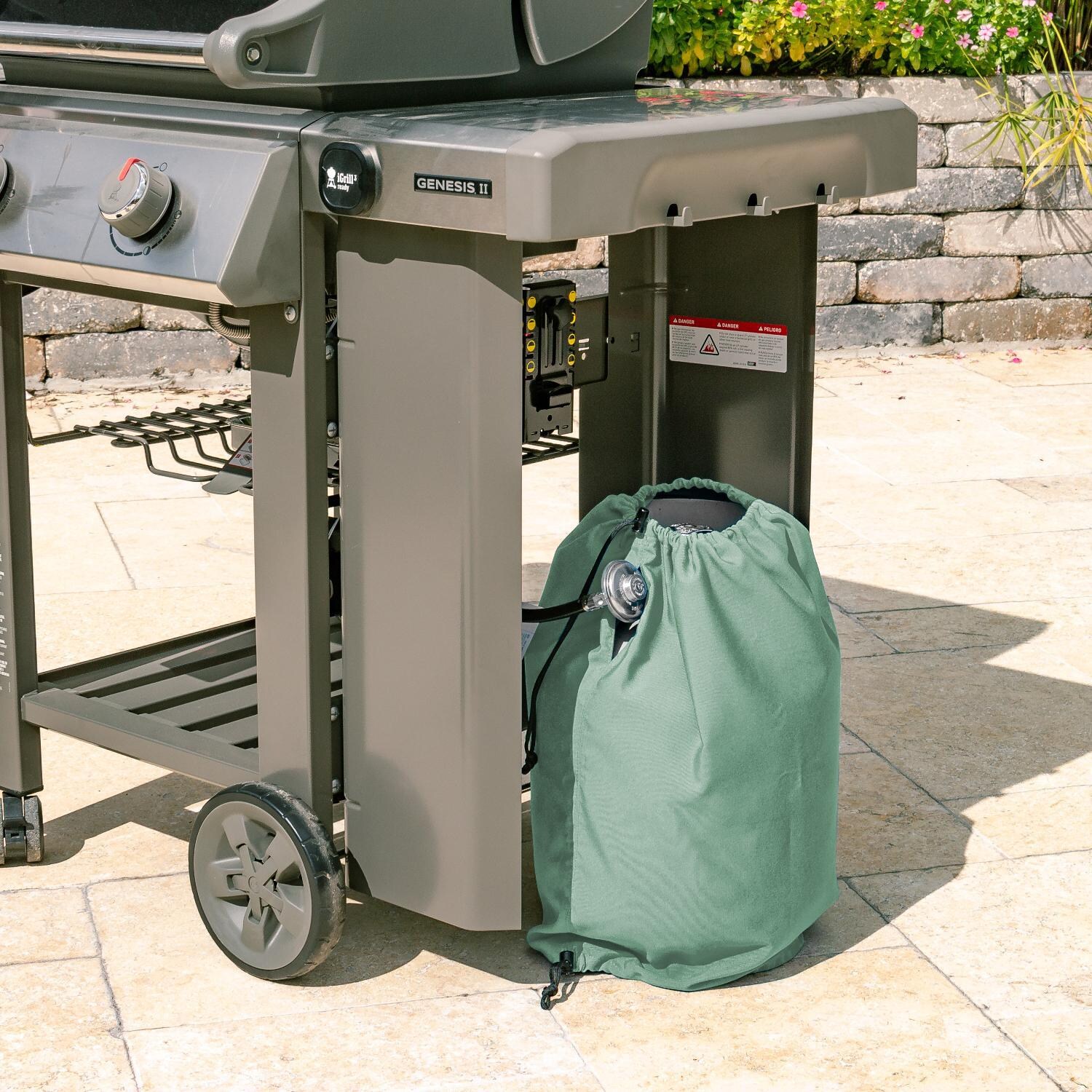 Signature Series Propane Tank Cover by BBQGuys - Lifestyle thumbnail