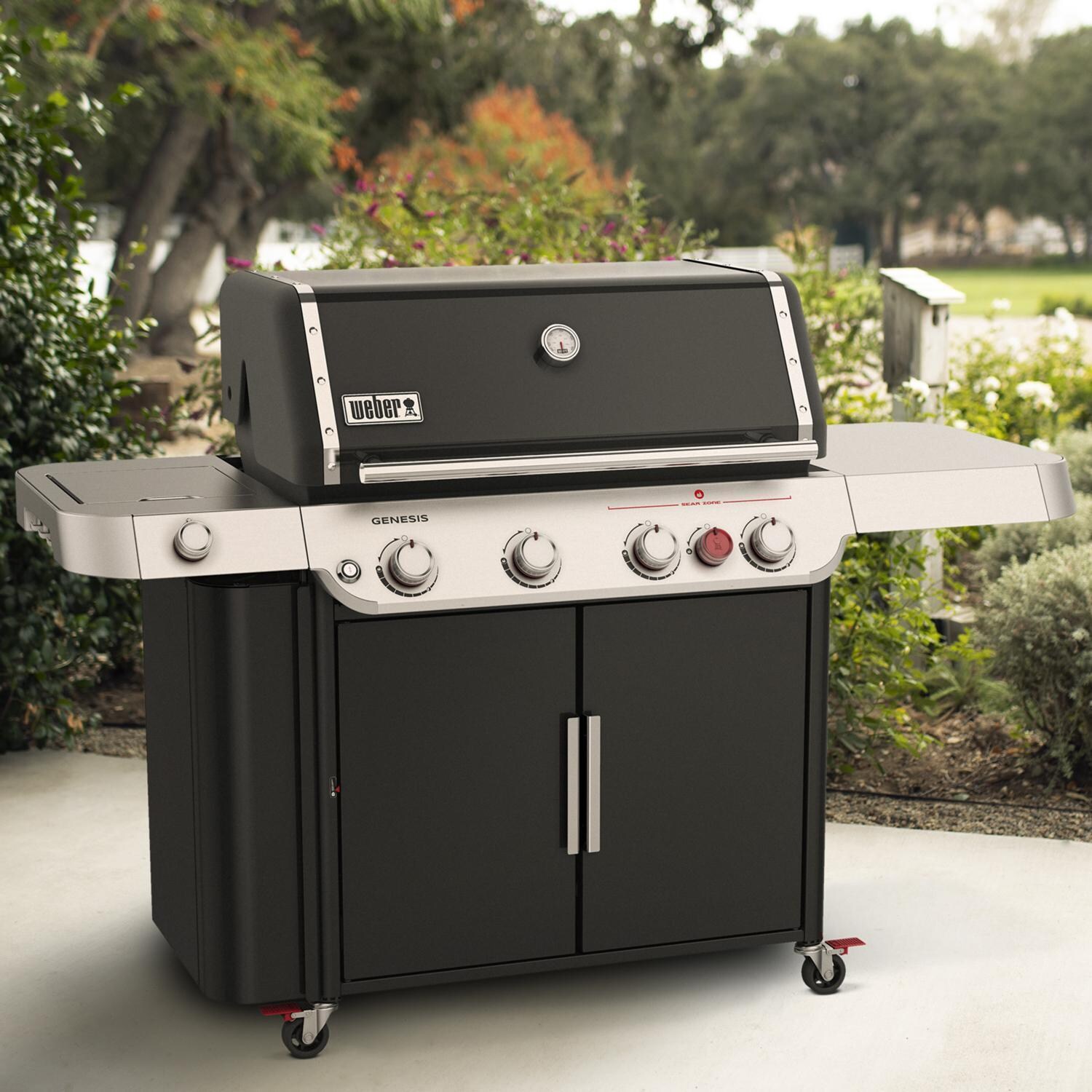 Weber GENESIS 36410001 E-435 Propane Gas Grill with Sear Burner & Side Burner - Black - Patio - Lifestyle thumbnail
