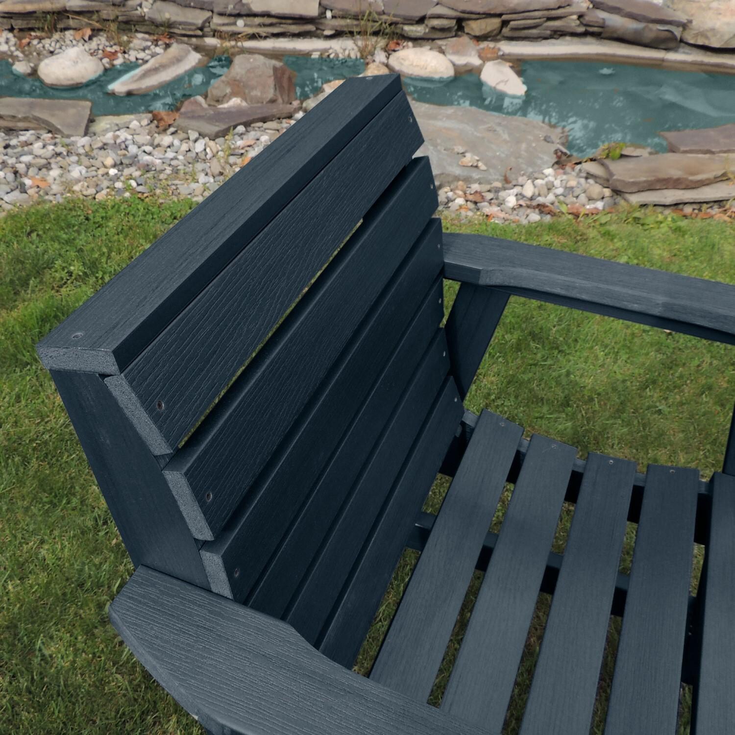 Lakeview Elm Pointe Garden Chair - Federal Blue - Back thumbnail