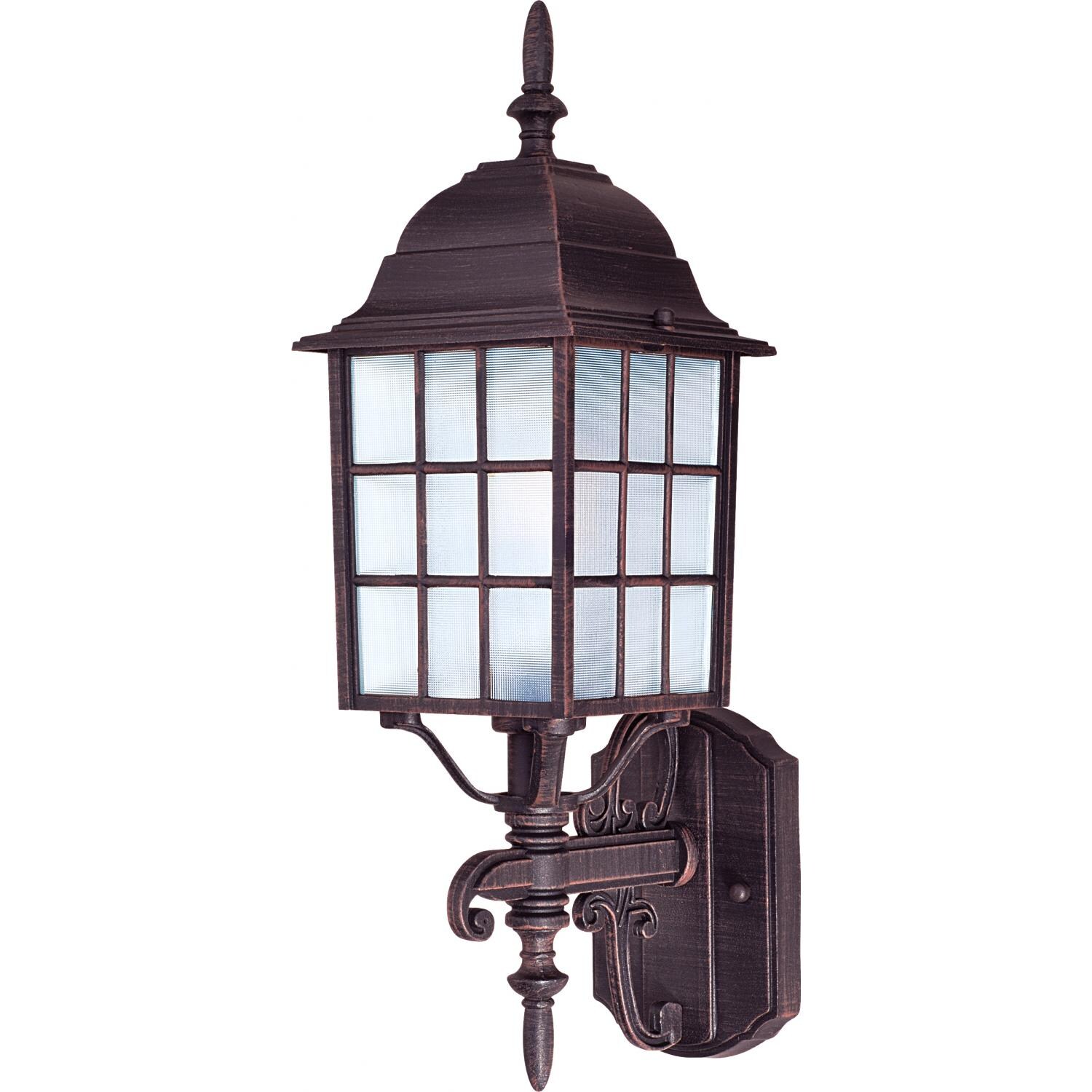 Maxim North Church One Light 19-Inch Outdoor Wall Light - Rust Patina - 1050RP