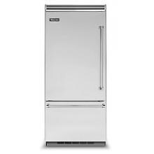 Viking Professional 5 Series 36-Inch 20.4 Cu. Ft. Built-In Left Hinge Bottom Freezer Refrigerator - Stainless Steel - VCBB5363ELSS image