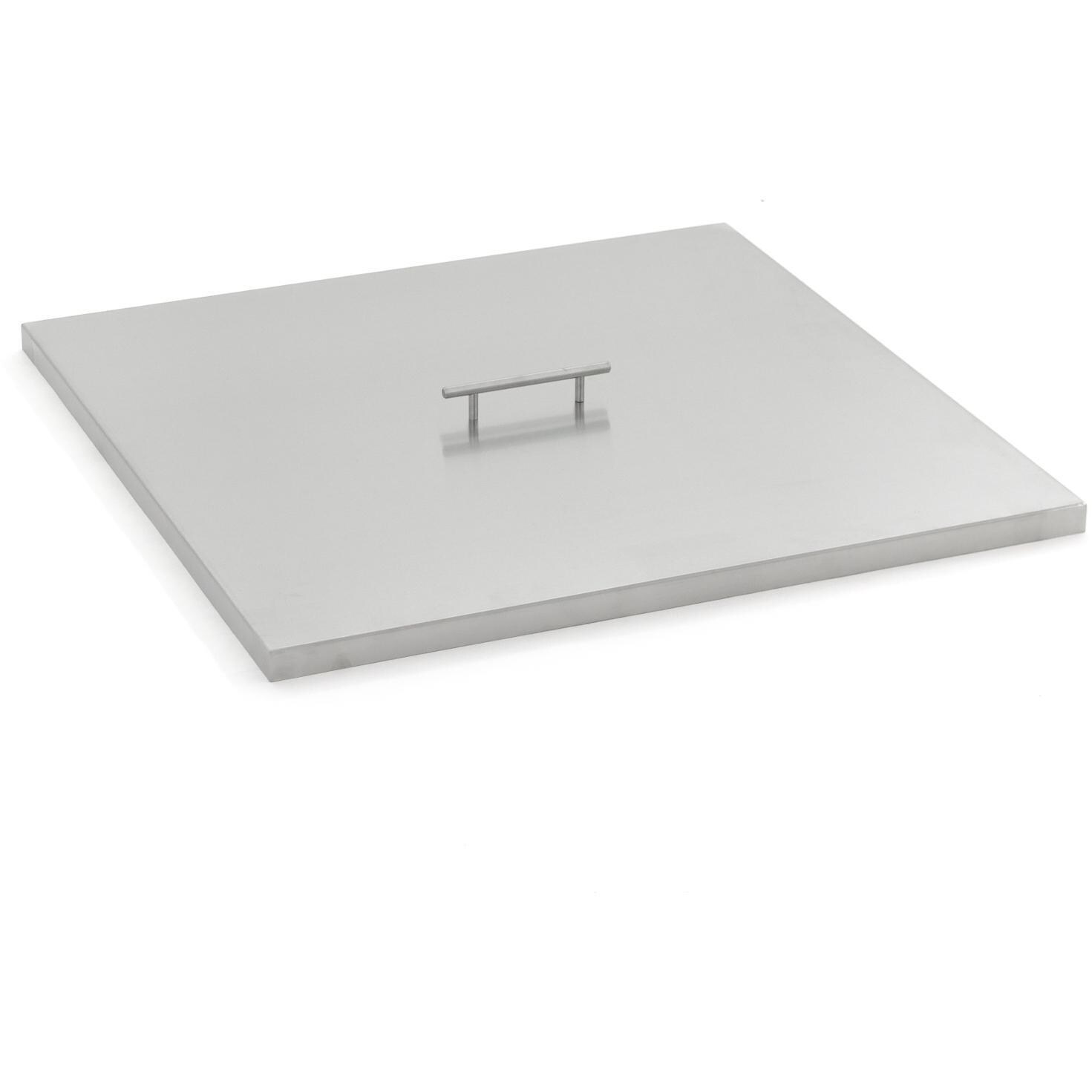 BBQGuys Signature 27-Inch Stainless Steel Burner Lid - Fits 24-Inch Square Fire Pit Pan image