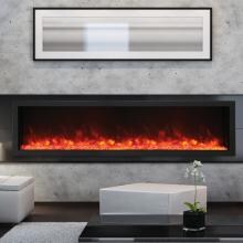 Amantii Panorama Series Deep, Extra Tall 88-Inch Built-In Electric Fireplace - Indoor/Outdoor - BI-88-DEEP-XT