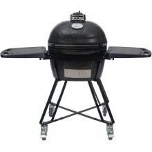Primo All-In-One Oval Junior Ceramic Kamado Grill With Cradle & Side Shelves - 7400 image