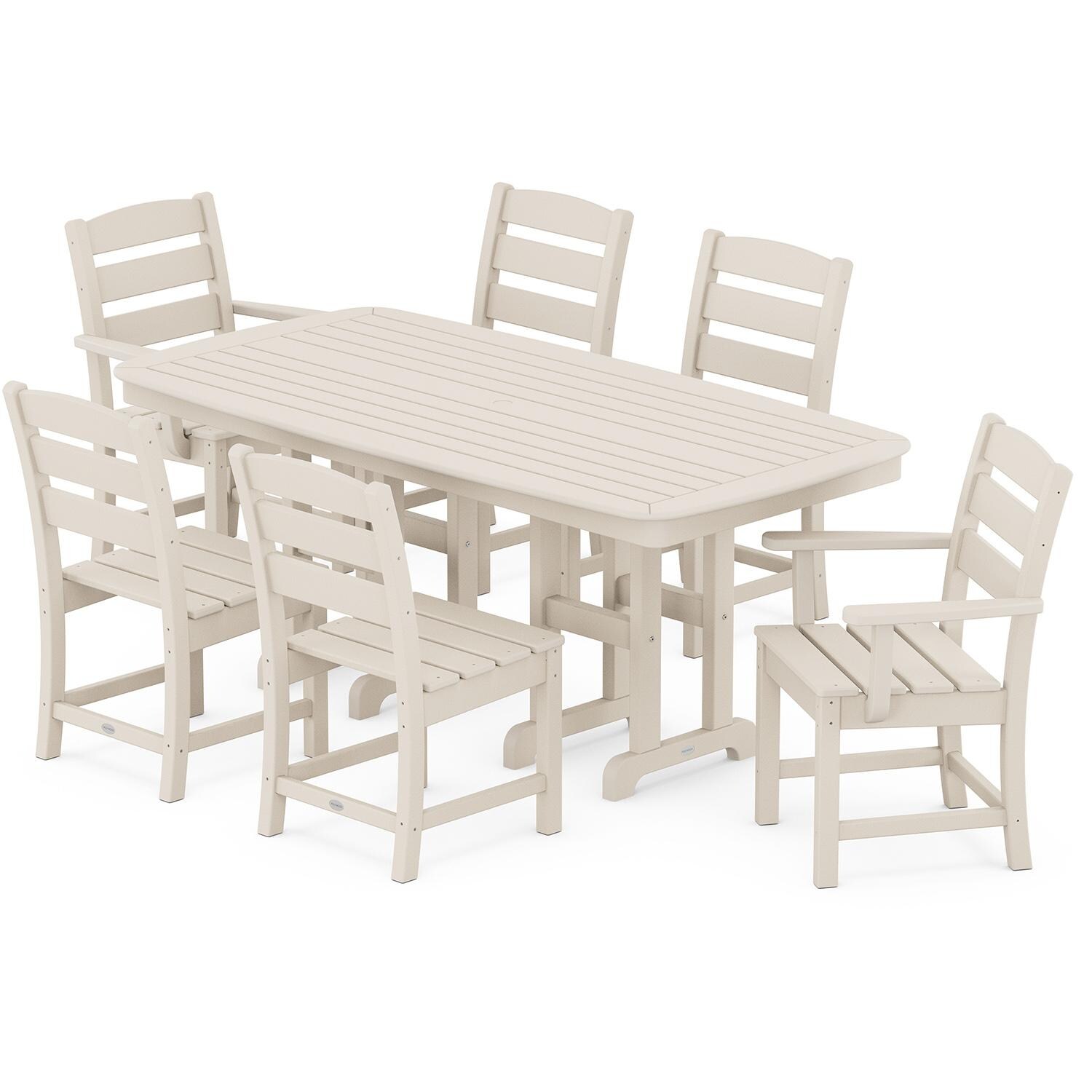 POLYWOOD Lakeside 7-Piece Dining Set - Sand