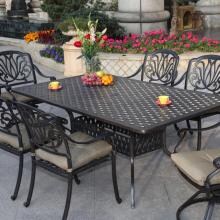 Darlee Elisabeth 7 Piece Cast Aluminum Patio Dining Set