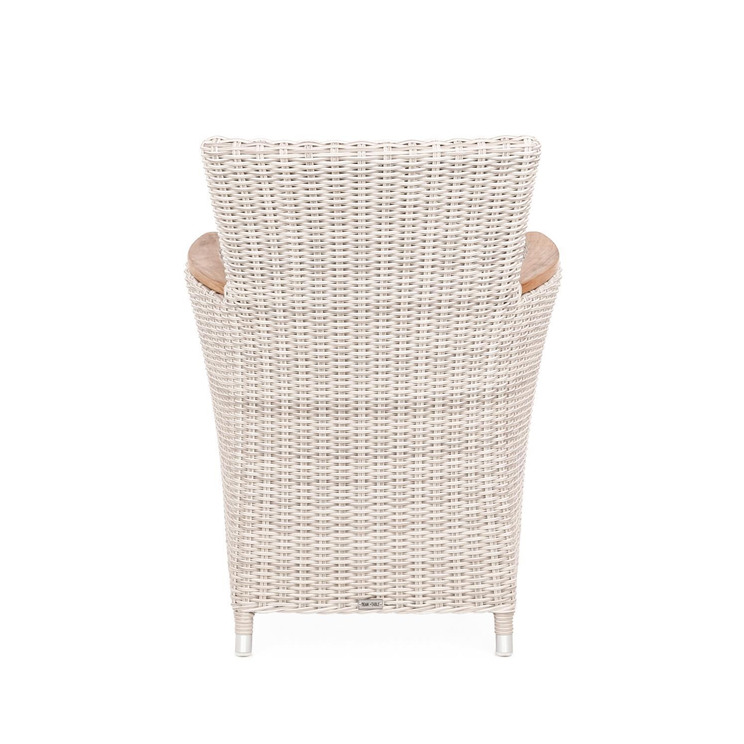 Teak + Table Oyster Bay/Capri Expansion 9 Piece Dining Set - Chair Back - White Background thumbnail