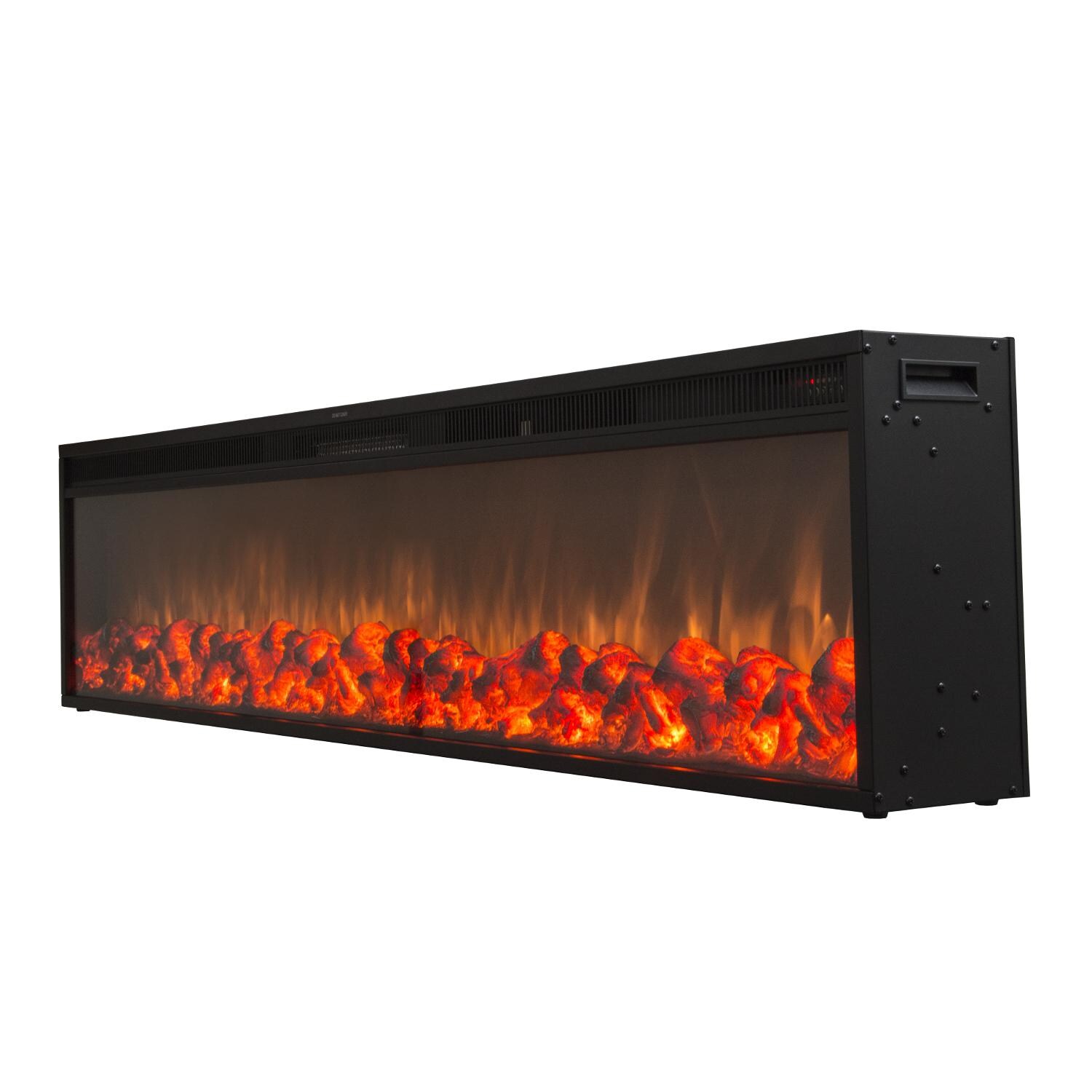 Touchstone Home Products Emblazon 72-Inch Linear Built-In Electric Fireplace - Angled thumbnail