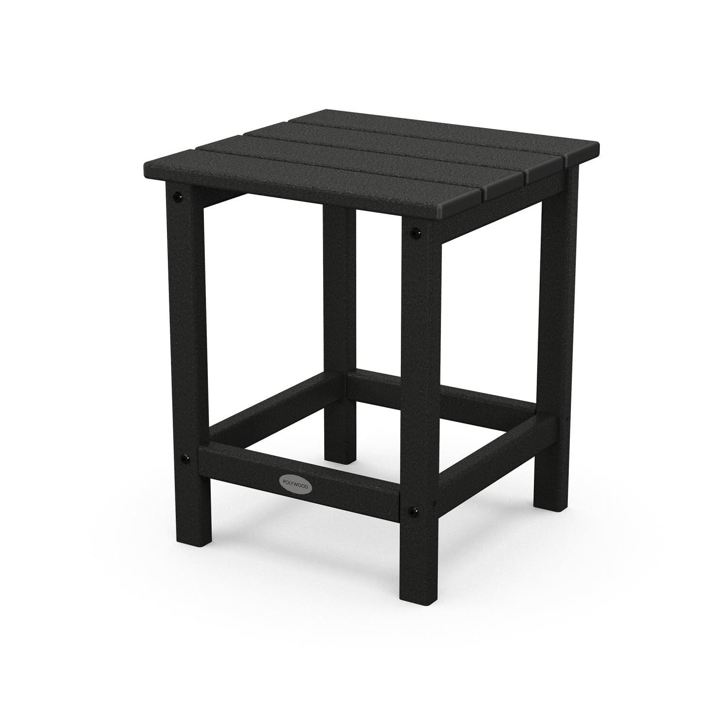 POLYWOOD PWS700-1-BL Classic Folding Adirondack 3-Piece Set W/ Long Island 18-Inch Side Table - Side Table thumbnail