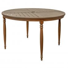 Arabella Aluminum 48 Inch Round Patio Dining Table W/ Slat Top By Lakeview Outdoor Designs image