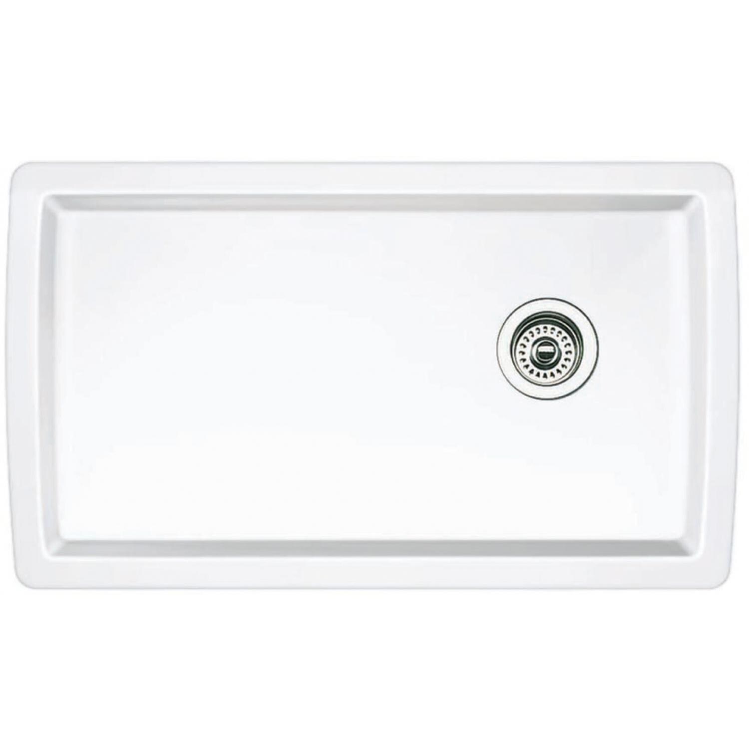 Blanco Diamond Super 32 X 19 Silgranit II Single Bowl Undermount Sink - White - 441767