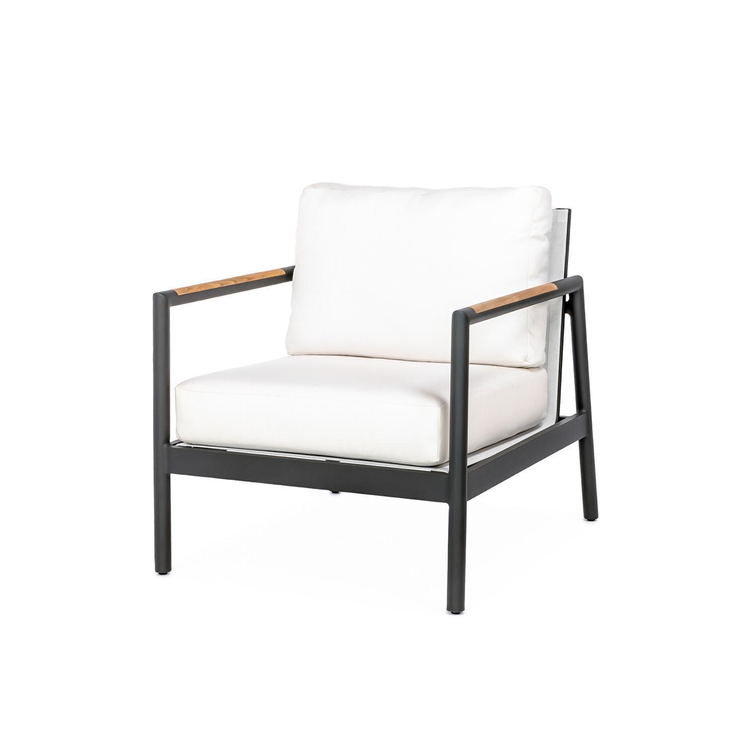 Teak + Table Paros Club Chair in Natural - Side - White Background thumbnail
