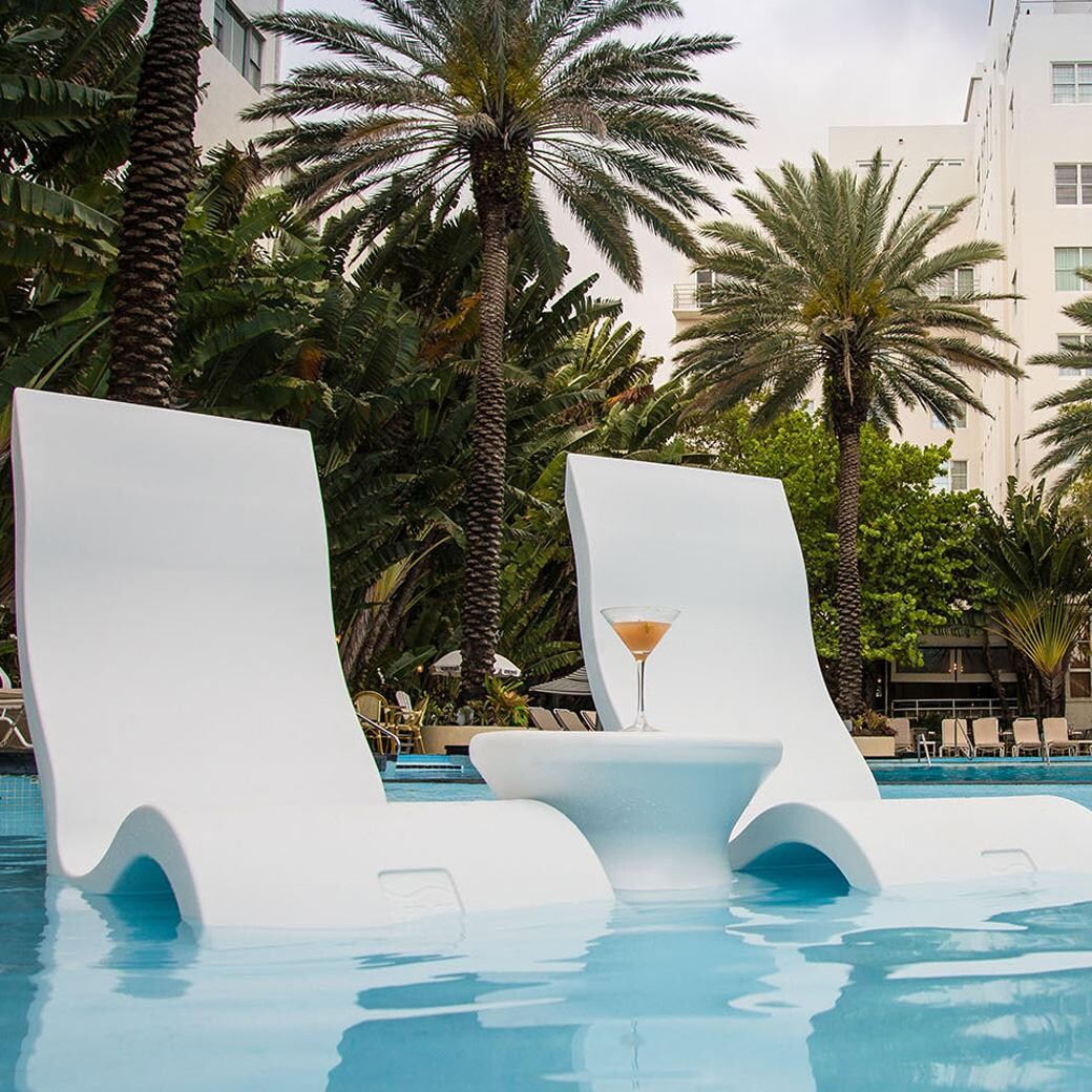 Ledge Lounger Signature In Pool Chair - White : BBQGuys