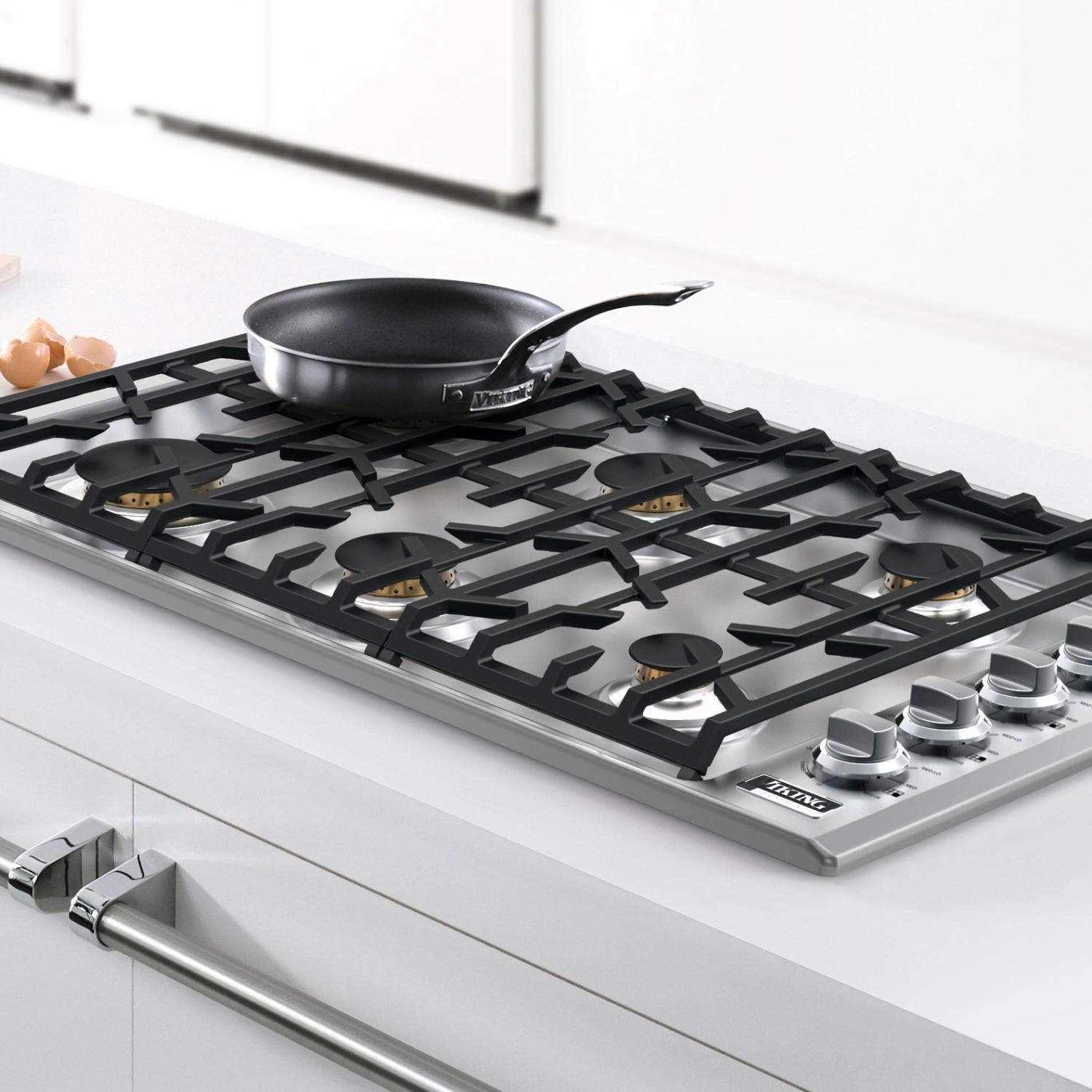 Viking Professional 5 Series 36-Inch 6-Burner Natural Gas Cooktop - Shown Built-In thumbnail