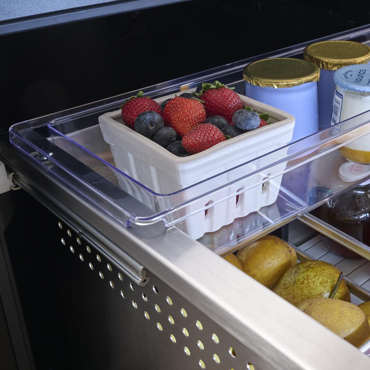 Zephyr PRRD24C2AS-OD Presrv 24-in 5.1 Cu. Ft. Dual Zone Outdoor Refrigerator Drawers - Shelf - Detail thumbnail