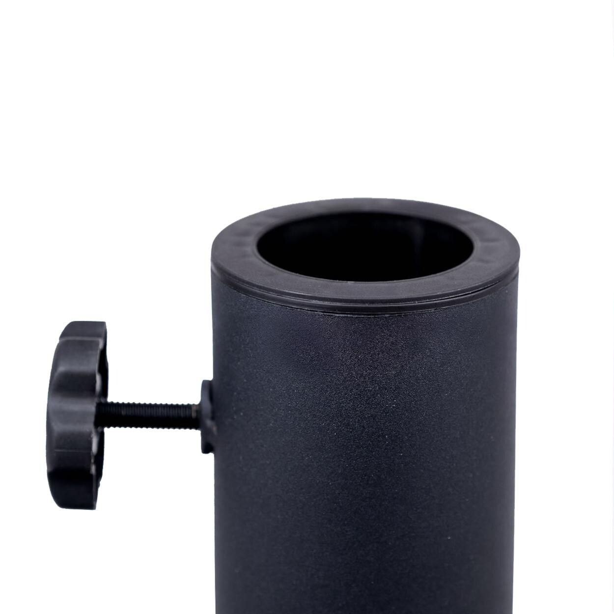 FiberBuilt Outdoor Umbrellas White Concrete Umbrella Base - 2 Inserts thumbnail