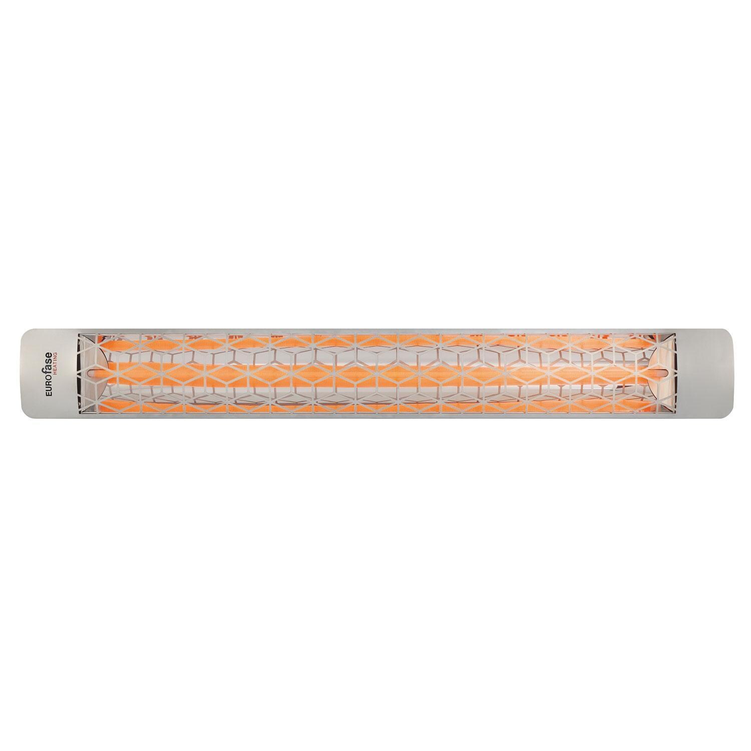 Eurofase EF30480S6 Stella Series 61 Inch 3000 Watt Single Element Marine Grade 480V Electric Patio Heater in Stainless Steel - Display - White Background thumbnail