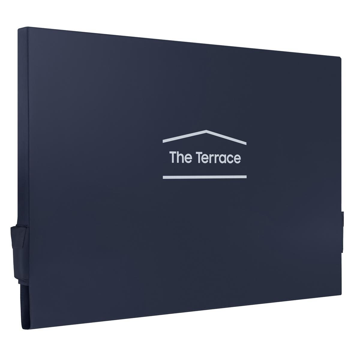 Samsung VG-SDC65G/ZA The Terrace 65 Inch Dust Cover - Angled W/ Soundbar - White Background thumbnail