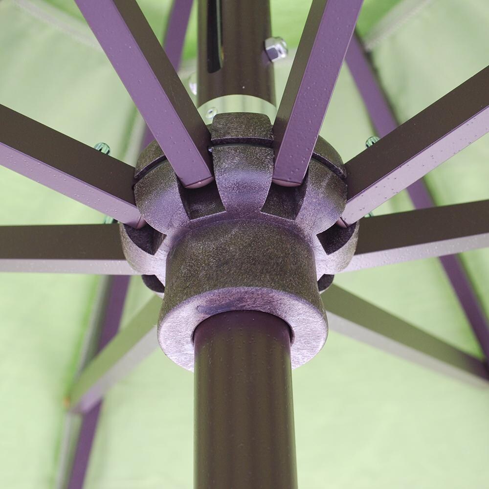 hub for auto tilt patio umbrella Gogogmee Lower Replacement - Fixator That Connects Ribs to Pole Essential Canopy Support and Stability mildew resistant Sunbrella acrylic shade repels water and stands up to extreme sun and rain without fading 789 11' Deluxe Auto Tilt