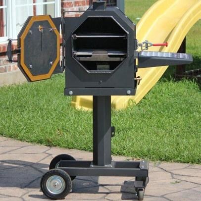 Cajun Express Smoker - 4 Rib Propane Pressure Smoker - Outside thumbnail