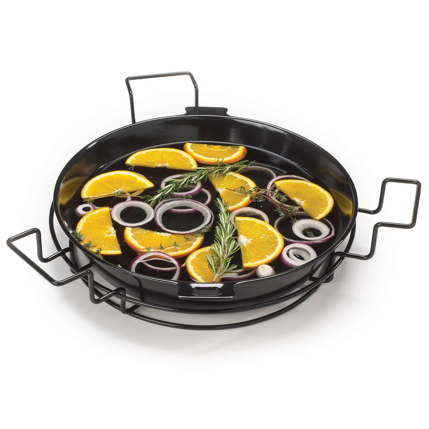 Broil King KA5533 Keg Porcelain Coated Diffuser Kit - Veggies & Orange Slices - White Background thumbnail