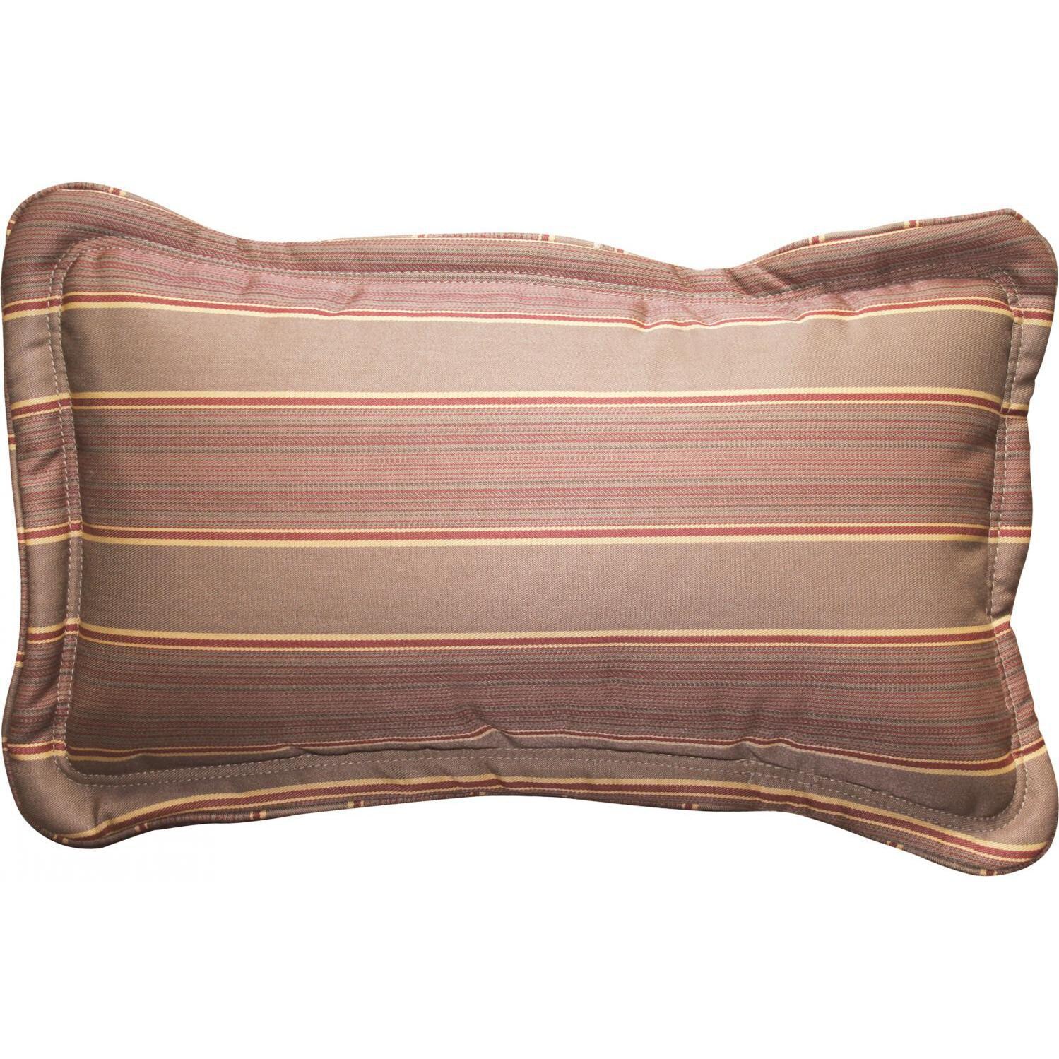 Darlee DL31-RP-6 Multi Striped 6 Piece 19 X 12 Throw Pillow Set - Fabric Detail thumbnail