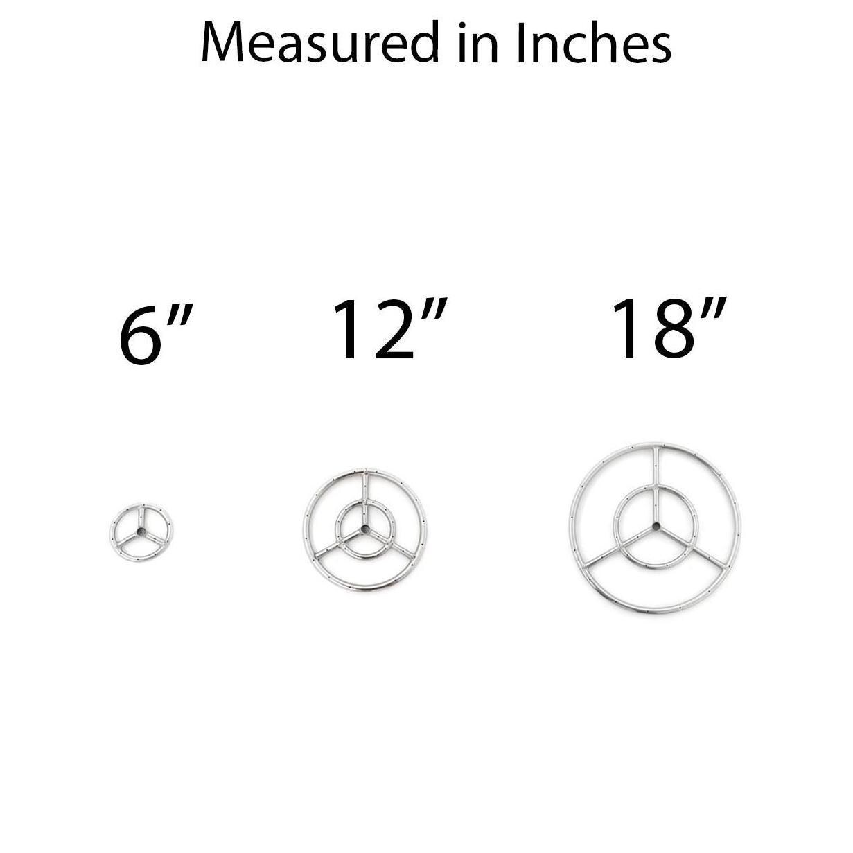 BBQGuys Signature Series - ALP-RB-3S-SS-12 + LV-NG-150 - 12-Inch - Size Comparison thumbnail