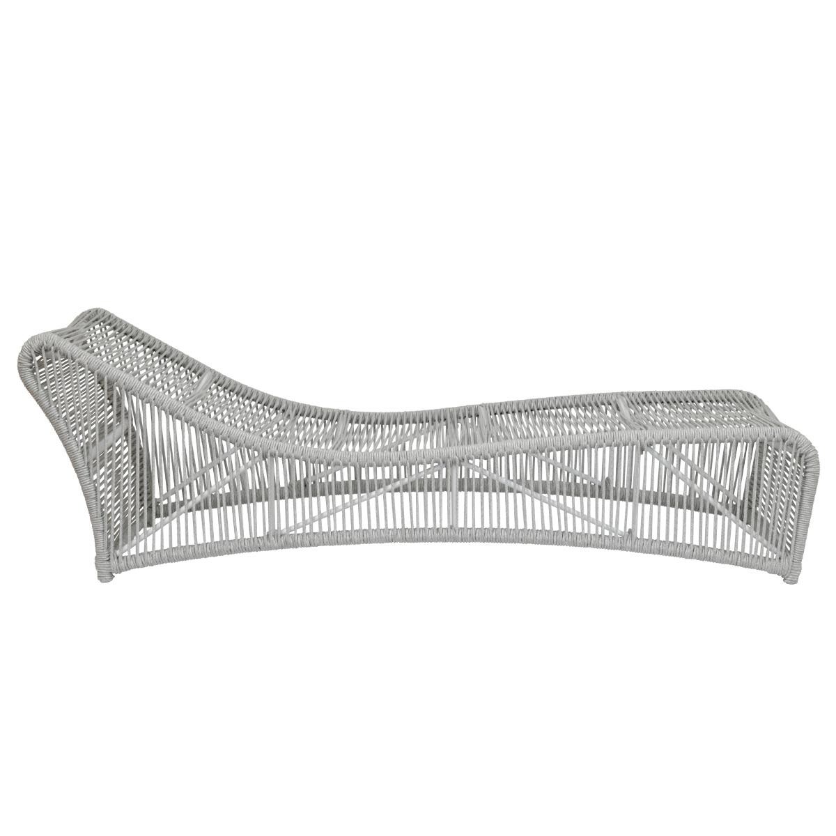 Sunset West - 4402-9 - Miami Olefin Rope Cushionless Patio Chaise - Side View thumbnail