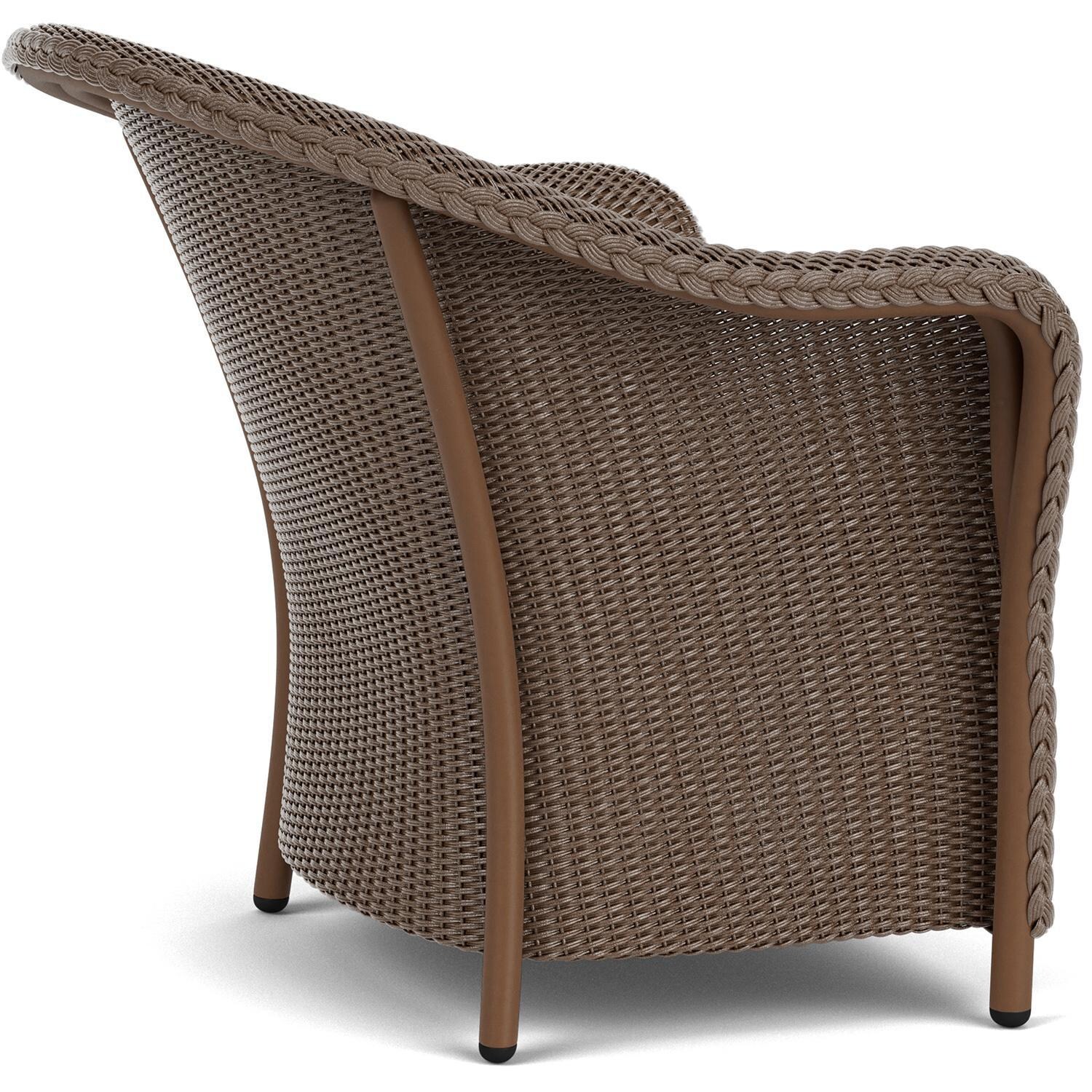 Lloyd Flanders Reflections 4-Piece Seating Set W/ Ottoman & End Table in Bark Finish - Lounge Chair Side thumbnail