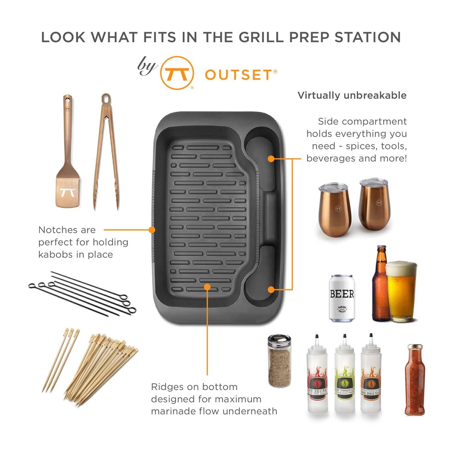 Outset  76204 Grill Prep Tray with Lid - Detail thumbnail