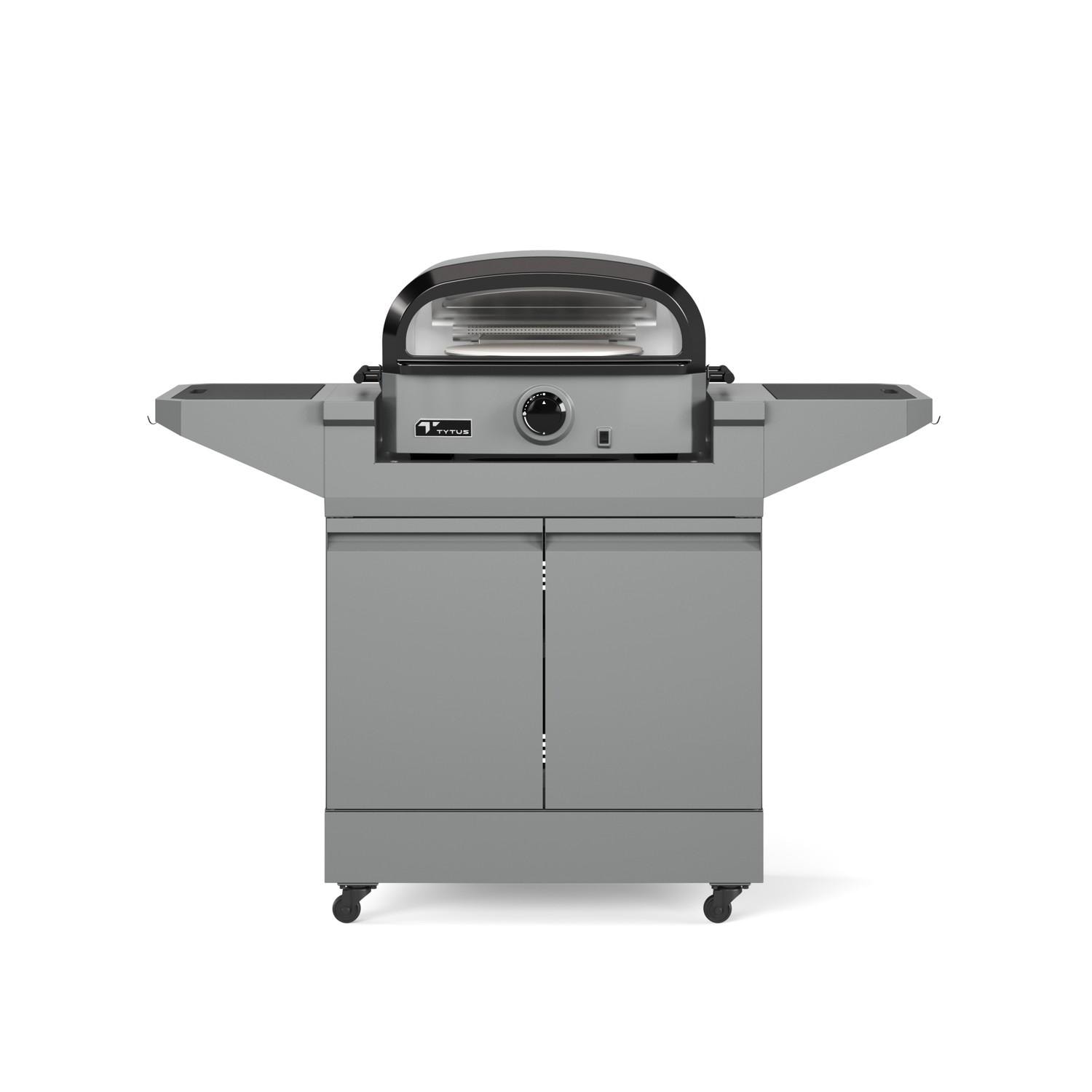 TYTUS Emberwood Propane Pizza Oven w/ Grill and Prep Cart - TDT-CRT-GPZA